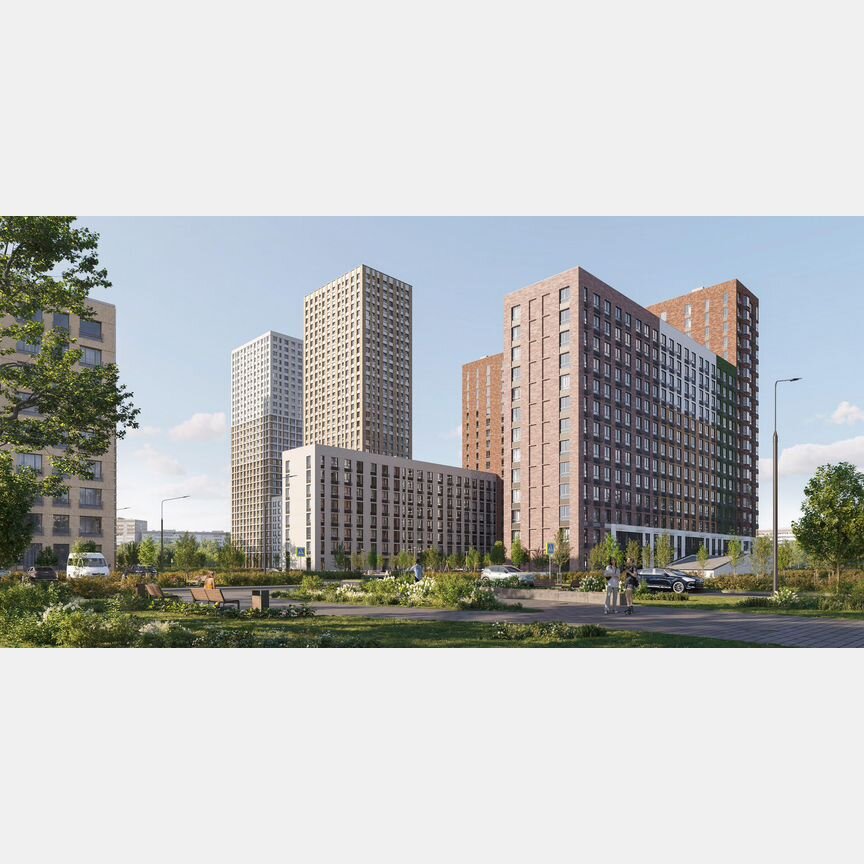 2-к. квартира, 53,4 м², 15/19 эт.