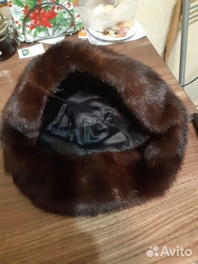 Норковая шапка женская