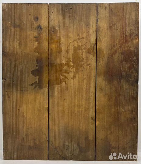 Старинная икона 31х27 см. «Спас Нерукотворный»