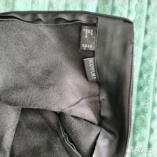 Кожаная юбка натуральная 44 46