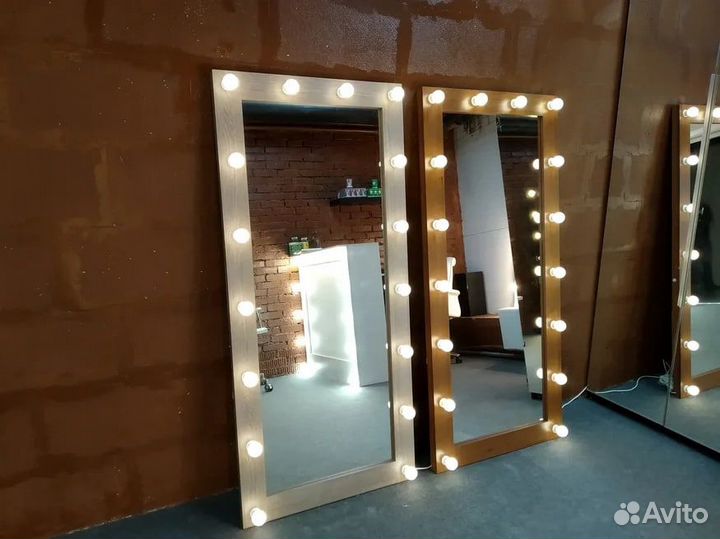 Гримерное зеркало 175/80 с лампочками