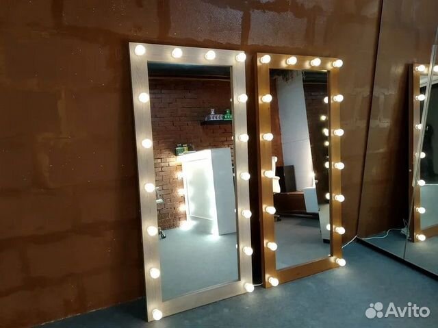 Гримерное зеркало 175/80 с лампочками