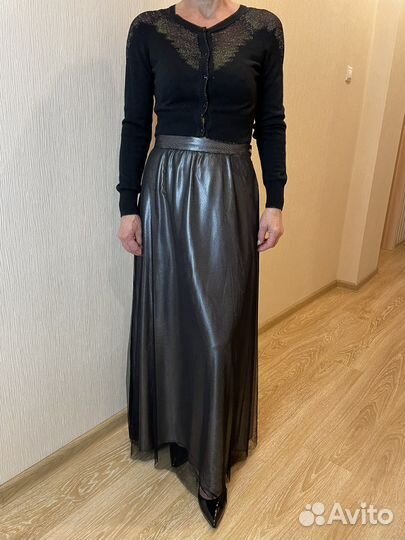 Юбка макси шифоновая 44 р