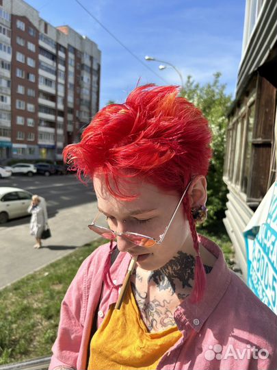 Цветное сложное окрашивание волос