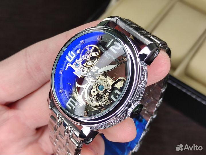 Прозрачные часы скелетон Patek Philippe