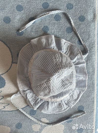 Панама для девочки и шапочка на 1-1.5 года