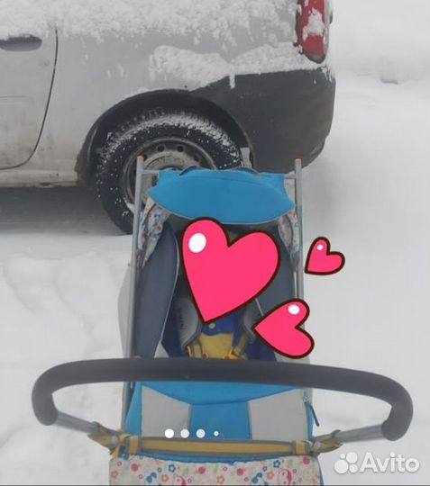 Детские санки коляска