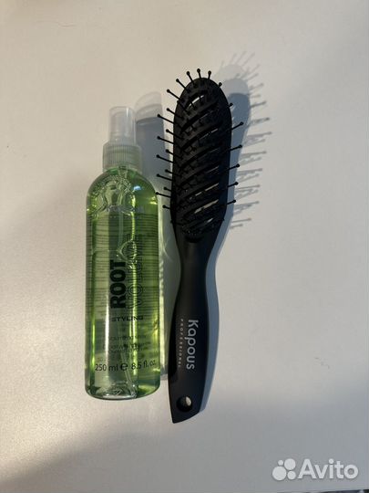 Спрей + расческа для объема волос Kapous