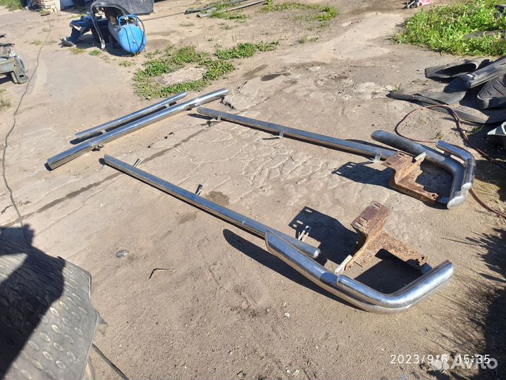 Обвес из нержавейки toyota land cruiser prado 120