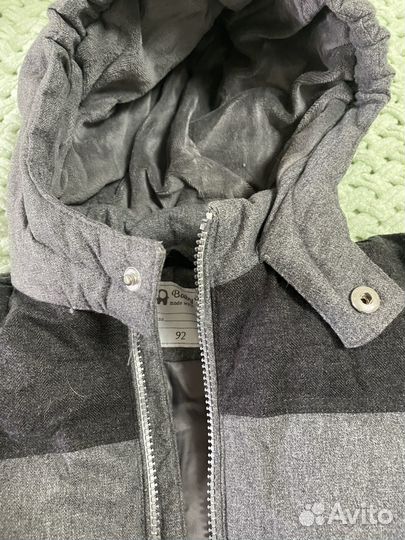 Куртка зимняя серая 92