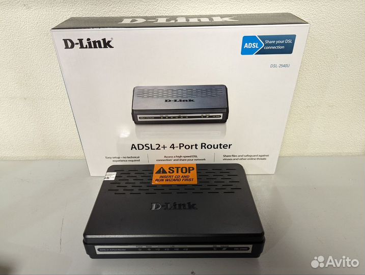 Маршрутизатор d-link dsl-2540u (новый)