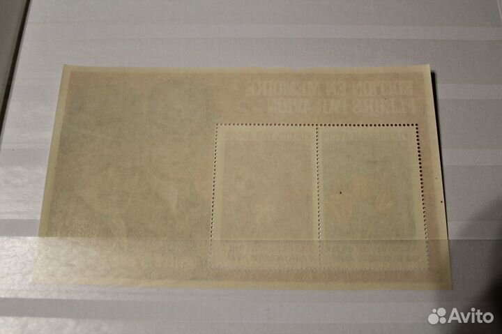 Почтовые марки- Блок Габон флора авиация