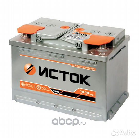 Аккумулятор Исток 77 Ah на Газель, Волгу, Патриот
