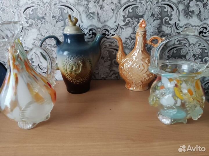 Посуда СССР вазы сервизы штофы