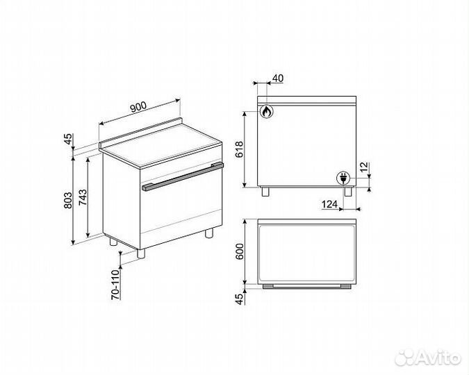 Варочный центр smeg CPF9gmyw1