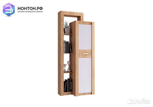 Шкаф Терра комбинированный белый глянец / дуб соно