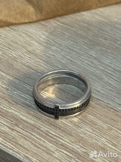 Кольцо серебро мужское 925