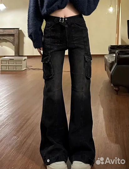 Джинсы клеш женские