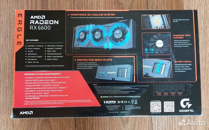 Видеокарта gigabyte AMD Radeon RX 6600 eagle