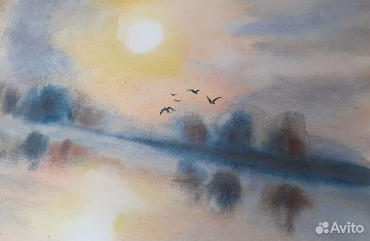 Картина акварелью: 