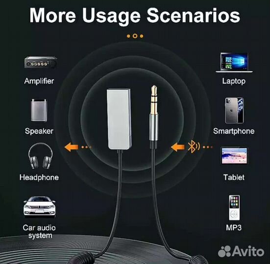 Aux Bluetooth аукс кабель