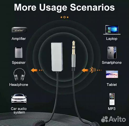 Aux Bluetooth аукс кабель