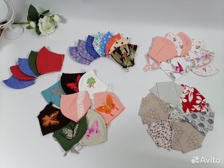 Маски тканевые многоразовые