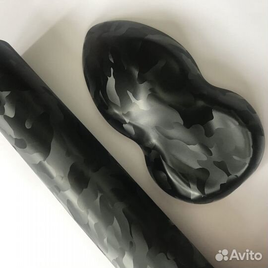 Виниловая плёнка - Черный камуфляж