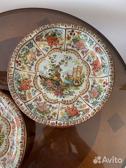 Тарелки парные декоративные винтаж Англия