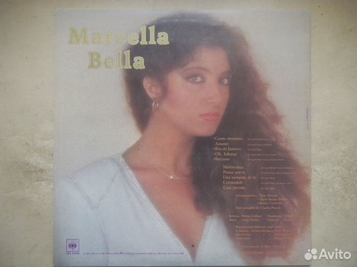 Marcella Bella Marcella Bella Italy CBS 1981 EX/EX