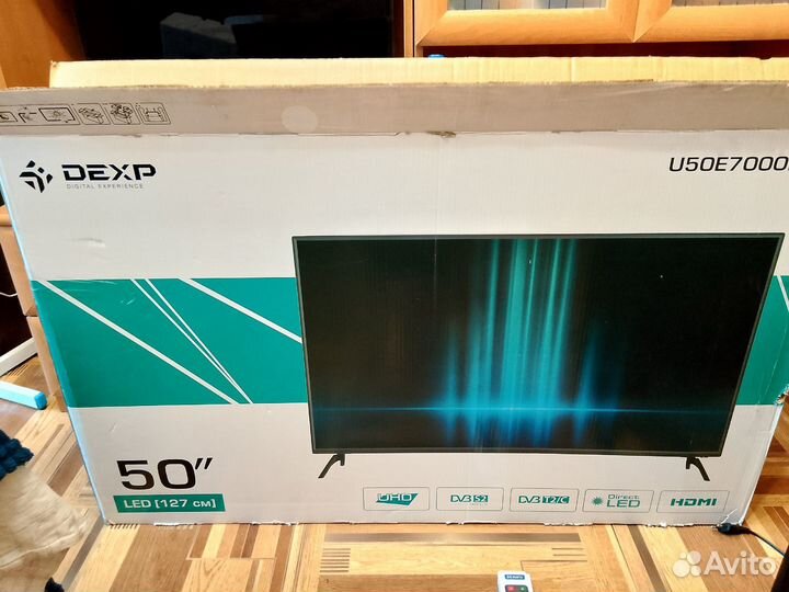 Телевизор dexp 4k 4K UltraHD,50 дюймов (127см)