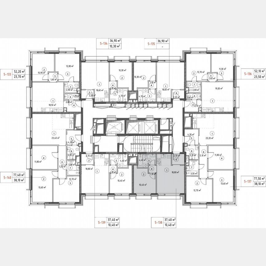 1-к. квартира, 37,5 м², 16/30 эт.