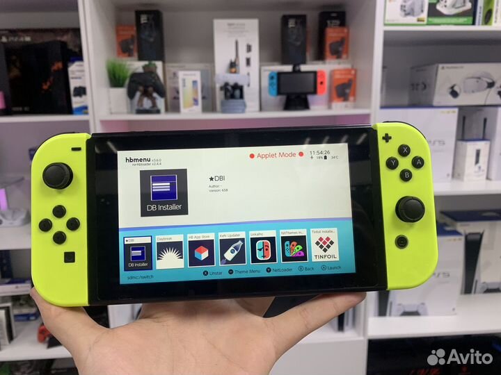 Прошитый Nintendo Switch 1 rev / 64 GB