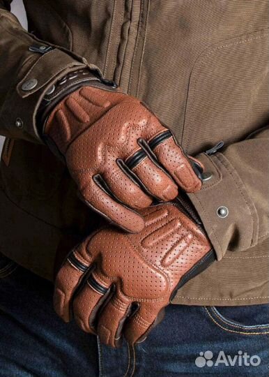 LS2 Мотоперчатки rust MAN gloves коричневые