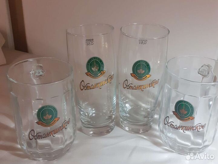 Пивные кружки и бокалы