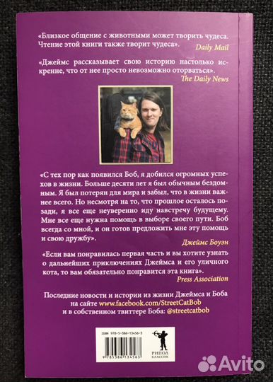 Книга «Мир глазами кота Боба»