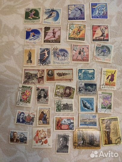 Марки 1946-1987 гг Китай Болгария Куба Аргентина С