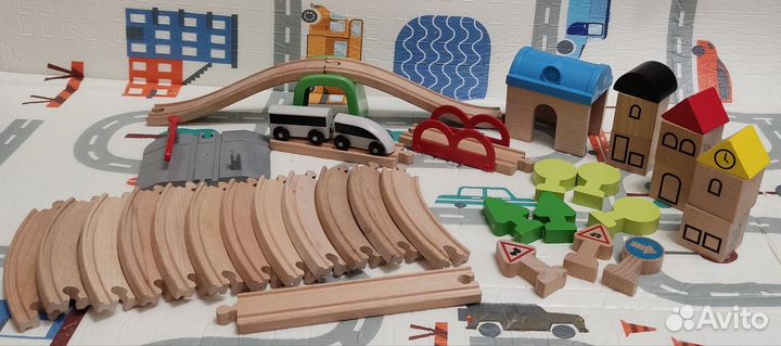 Деревянная железная дорога IKEA