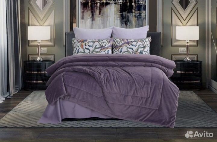 Белье постельное сатин велюр, с одеялом
