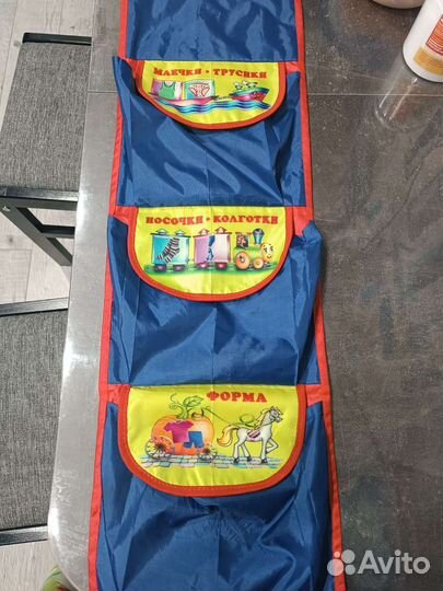 Кармашки на шкафчик в садик