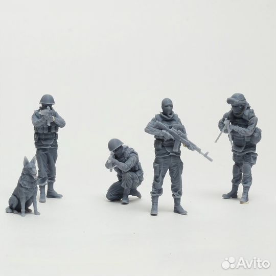 Спецназ штурмовой, современные солдаты 1/35