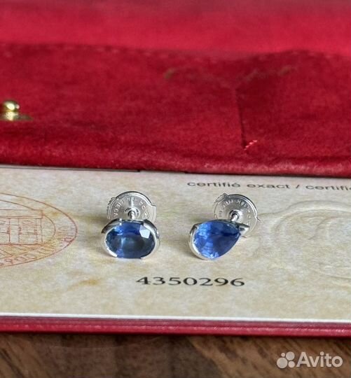 Cartier Meli Melo Sapphire White Gold Earrings