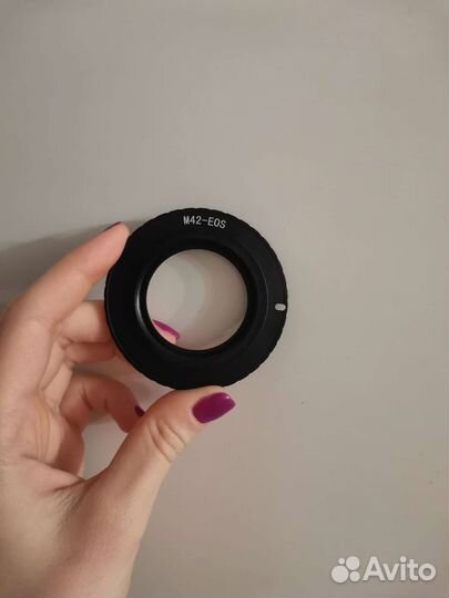 Переходник с непрограммируемым чипом М42-Canon