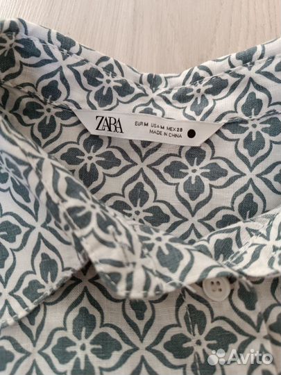 Рубашка Zara 46 оверсайз