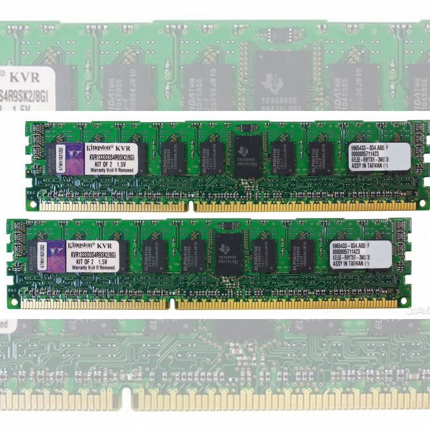 [KVR1333D3S4R9SK2/8GI] Оперативная Память Kingston Kvr1333d3s4r9sk2/8gi