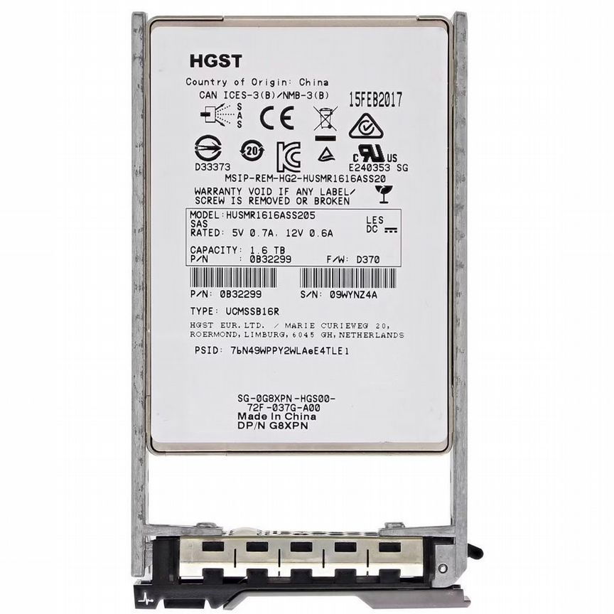 [G8XPN] Жесткий Диск Dell 1.6tb Sas 2,5" Ssd G8xpn