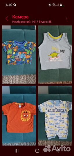 Майки, боди, футболки, песочник 68-80рр
