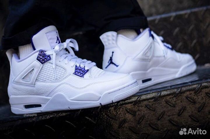 Кроссовки Nike air Jordan 4 metallic purple 36-41