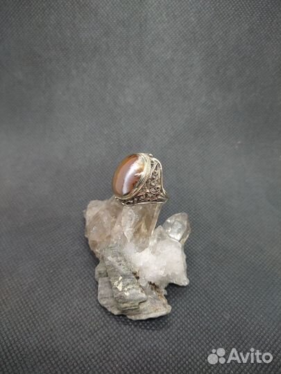 Кольцо агат