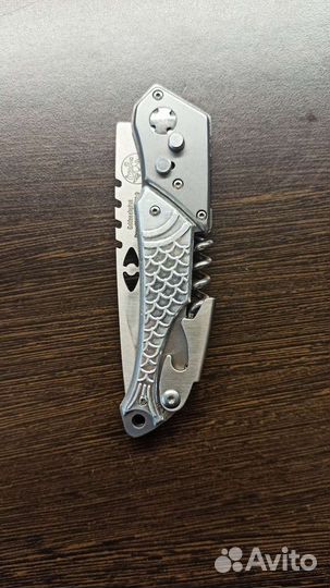 Нож складной с открывалкой и штопором